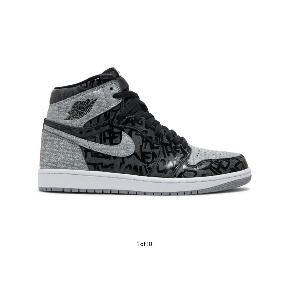 Nike Air Jordan 1 Retro High OG 555088 036 Black/White-Particle Grey